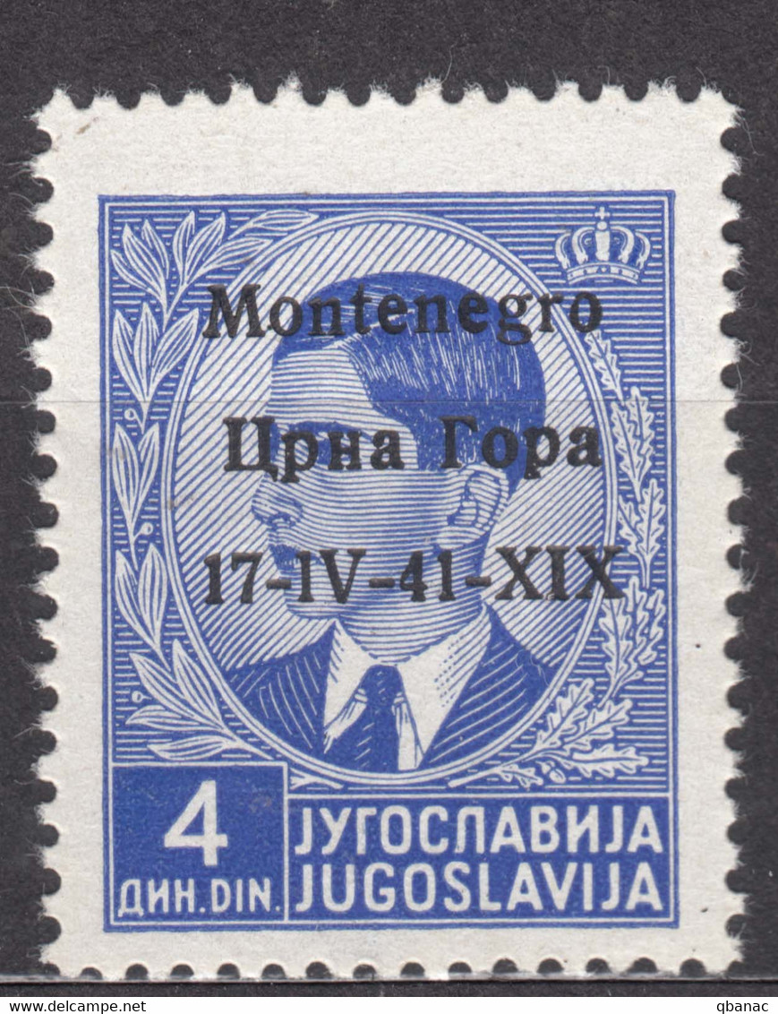 Italy Occupation Of Montenegro 1941 Mi#6 Sassone#6 Mint Hinged - Montenegro