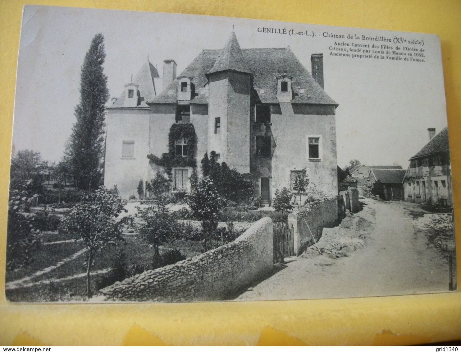 37 8706 CPA - 36 GENILLE - CHATEAU DE LA BOURDILLERE (XVe SIECLE). - Genillé