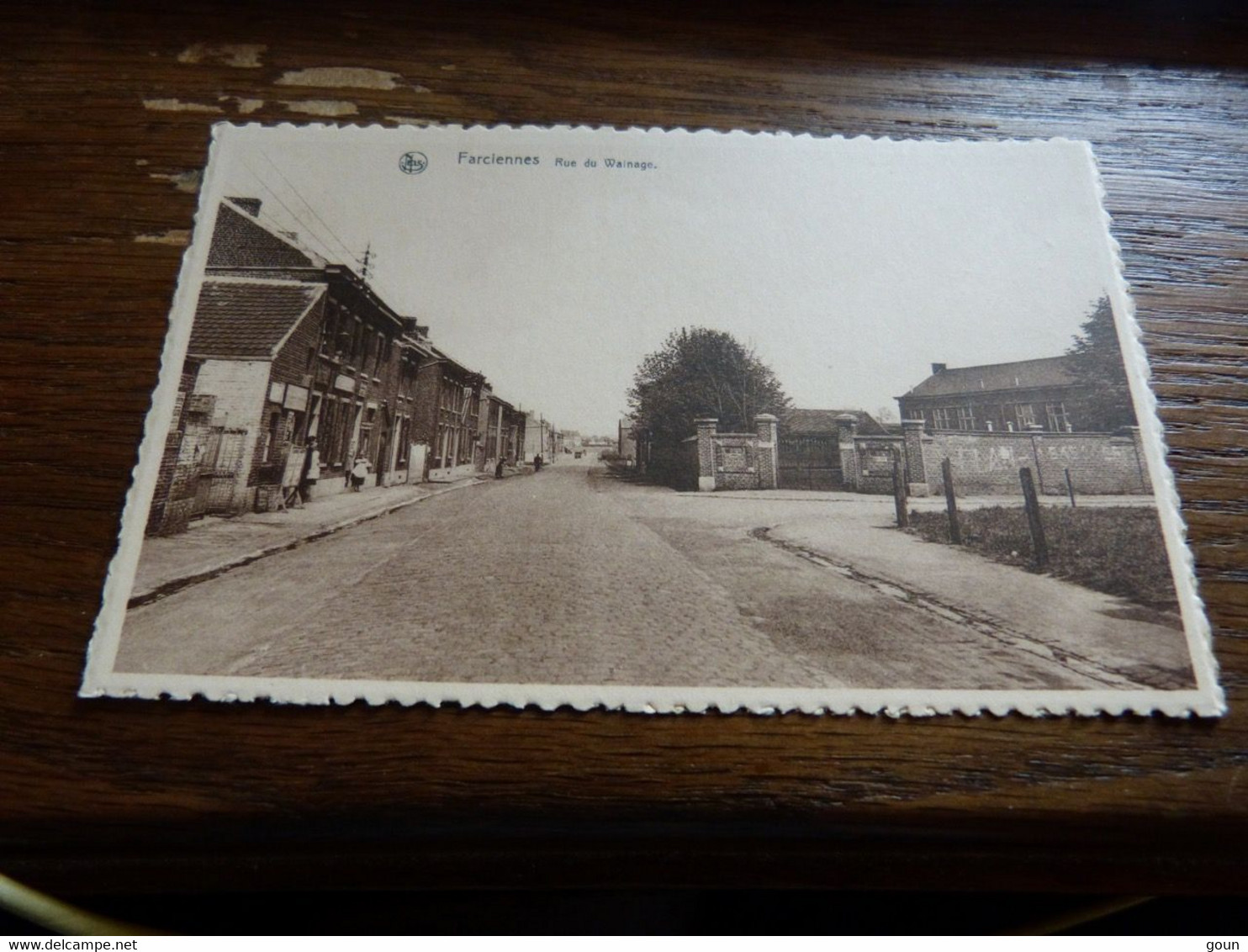 Cpa Farciennes Rue De Wainage - Farciennes