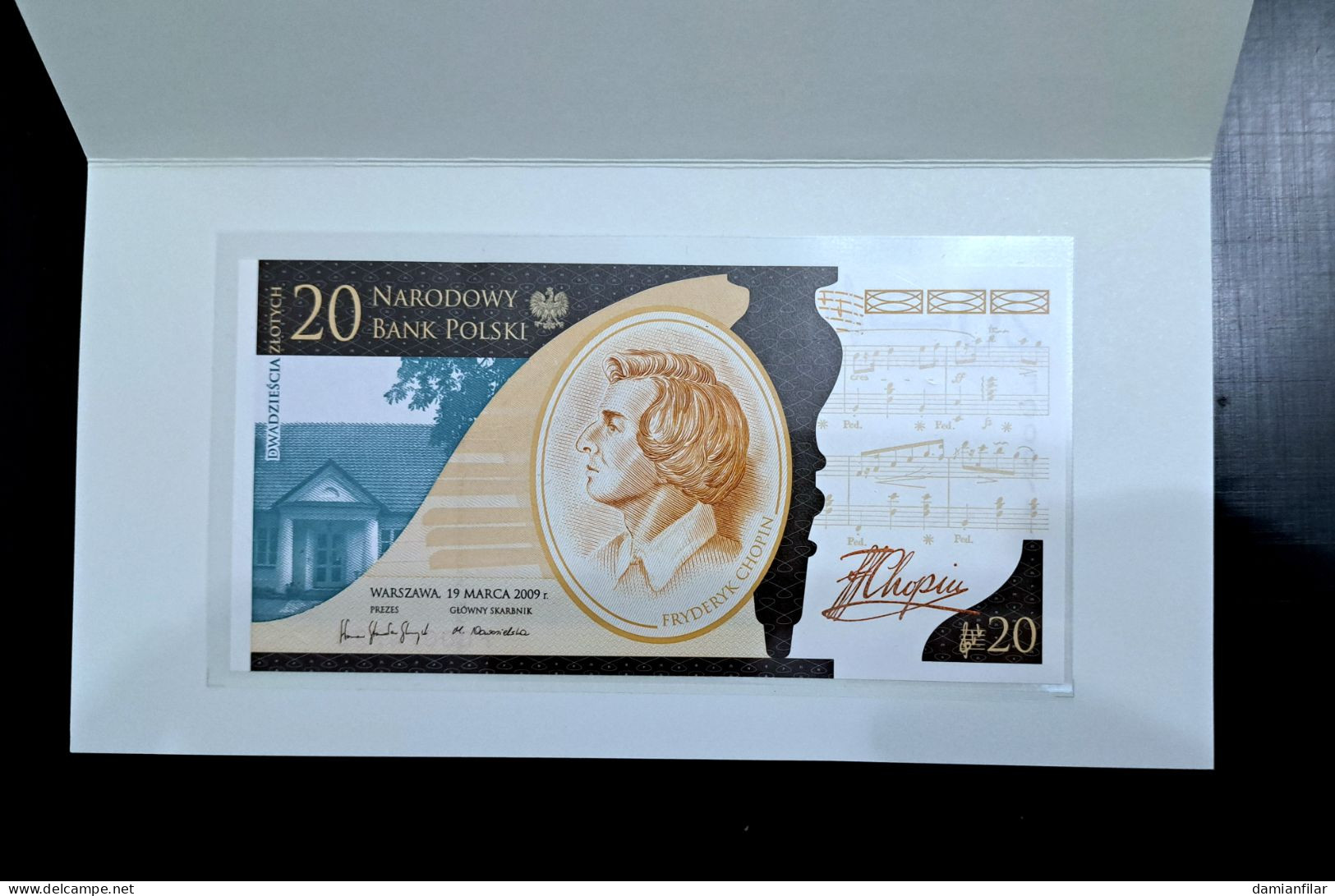 Polish Collectors Banknote Nr4 (2010r) 20PLN Frederic Chopin - Pologne