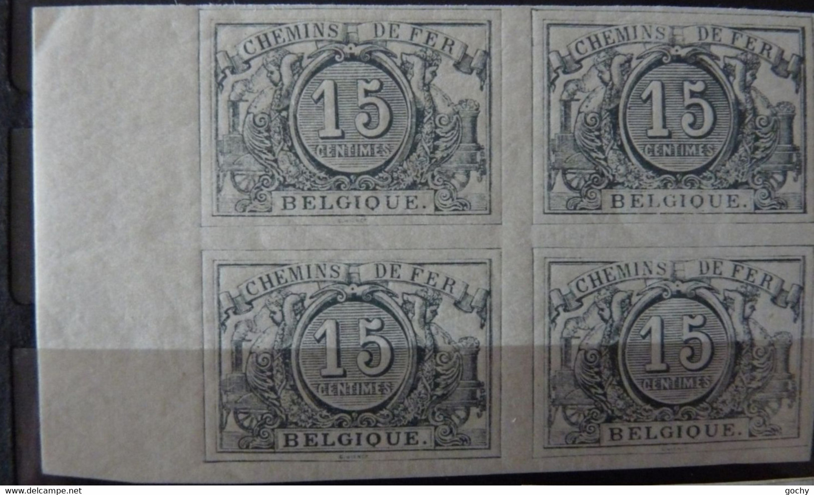 Belgium : 1894 - CF / TR  8 **;  Cat.: ??€  Réimpression épreuve ND - Neufs