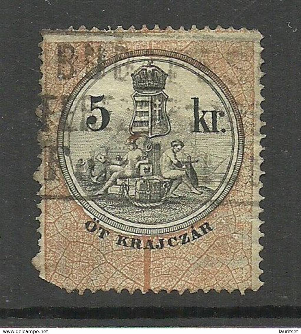 UNGARN HUNGARY Revenue Tax Steuermarke 5 Kr. O - Fiscali