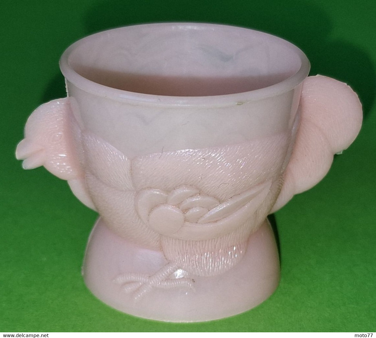 RARE Ancien COQUETIER - Publicité Fromage ROUY D'OR - Plastique Rose - Poule - En Très Bon état , Aucun Manque-Vers 1960 - Egg Cups