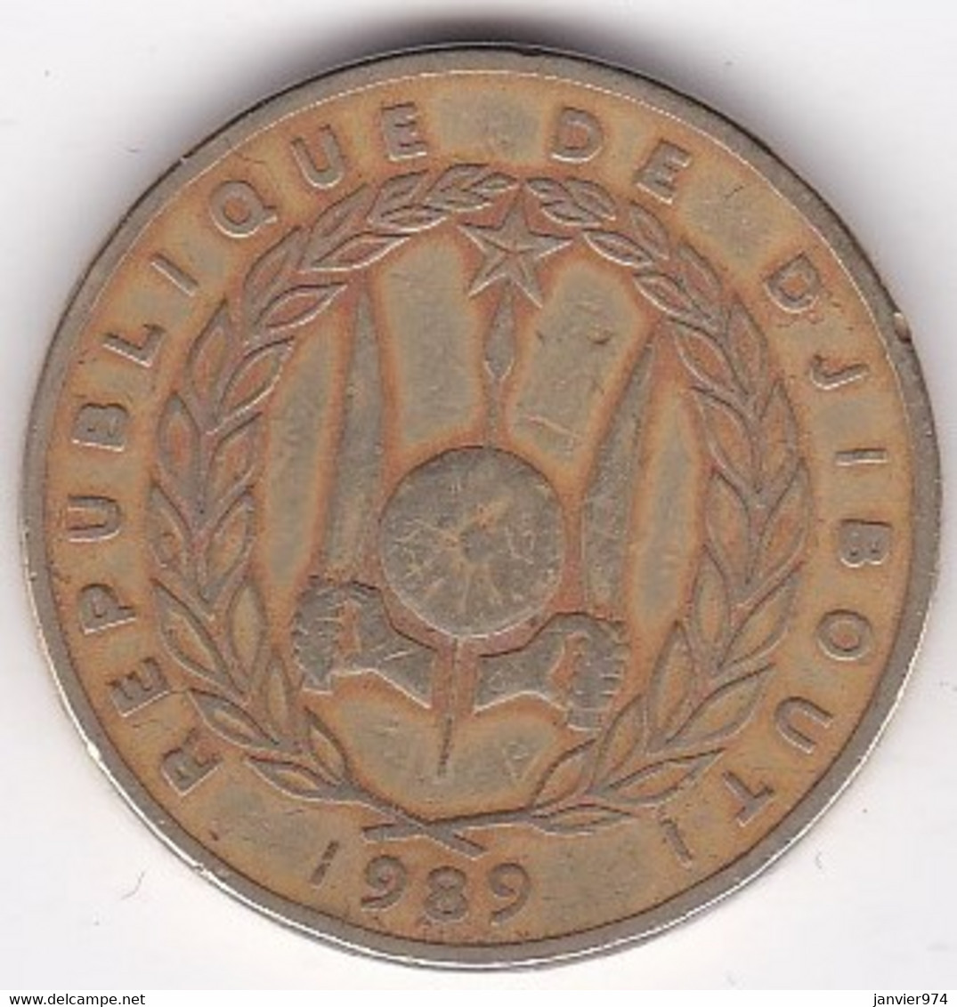 Djibouti 500 Francs 1989, Bronze-aluminium, KM# 27 - Djibouti