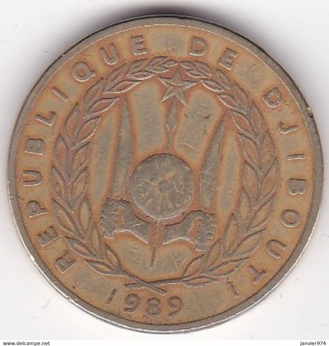 Djibouti 500 Francs 1989, Bronze-aluminium, KM# 27 - Dschibuti