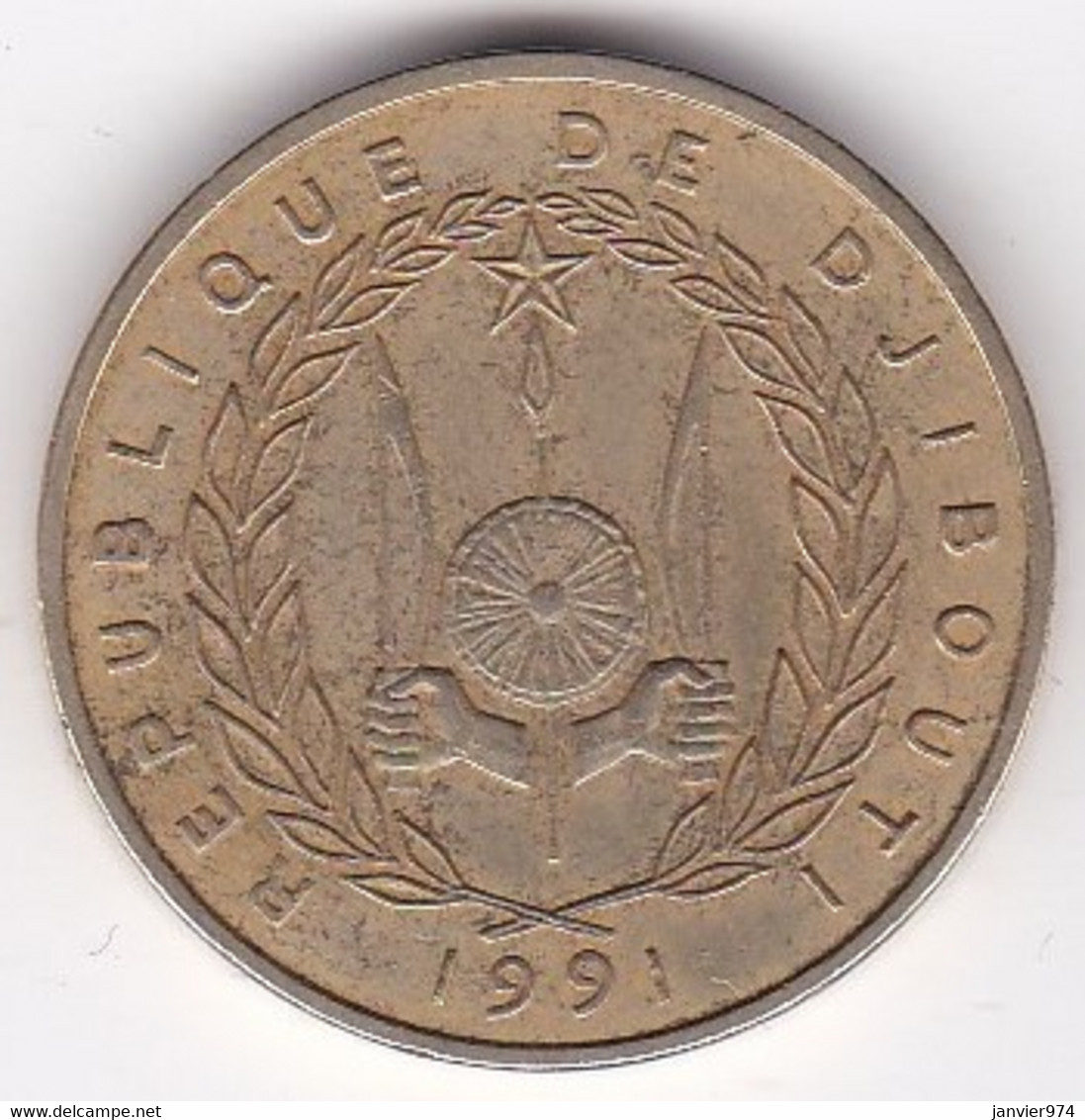 Djibouti 500 Francs 1991, Bronze-aluminium, KM# 27 - Dschibuti