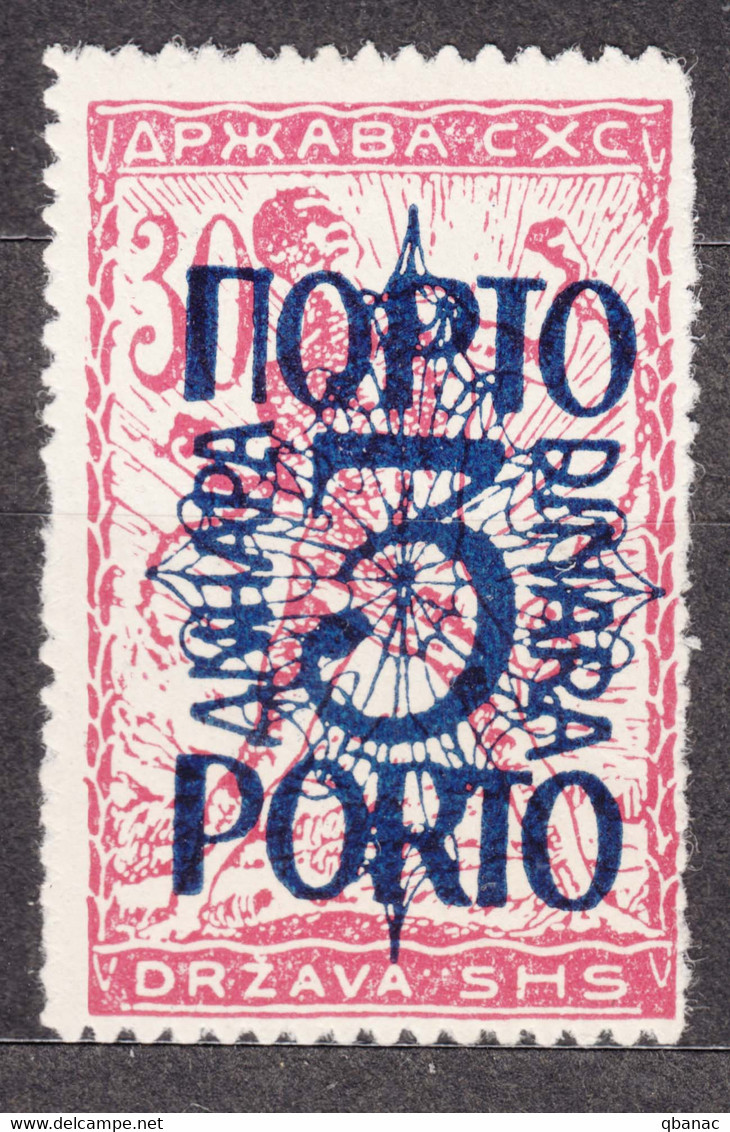 Yugoslavia Kingdom SHS Issues For Slovenia 1920 Porto Bookprint Roulleted Mi#49 II Mint Hinged - Ungebraucht