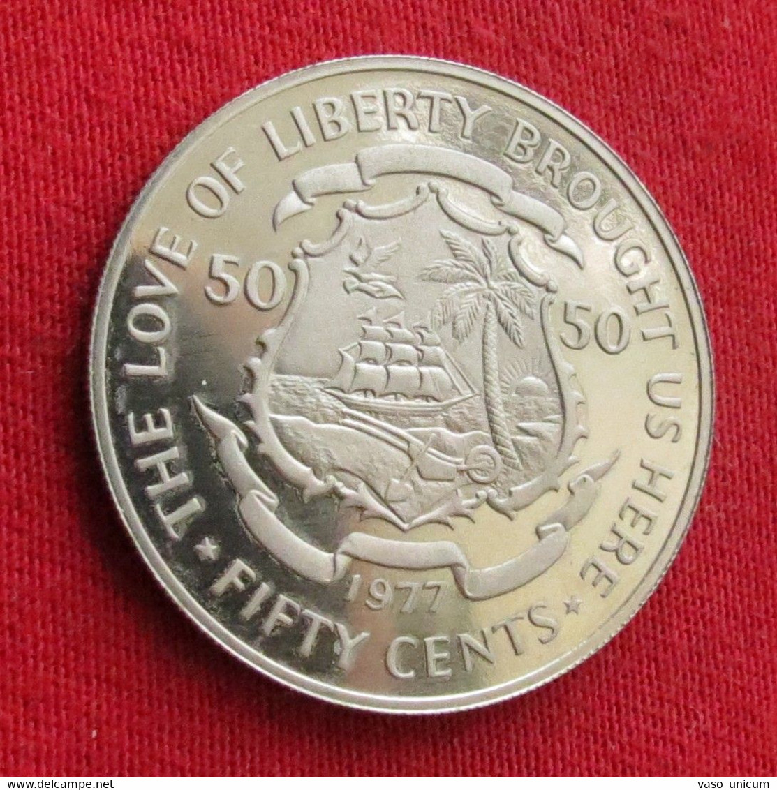 Liberia 50 Cents 1977 - Liberia