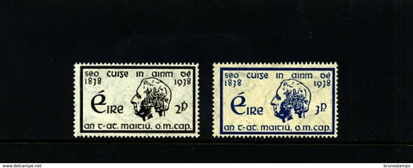 IRELAND/EIRE - 1938  TEMPERANCE CRUSADE  SET MINT - Unused Stamps