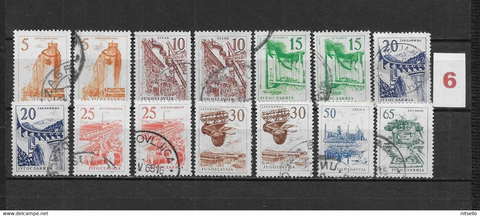 LOTE 1614  ///  YUGOSLAVIA 1958  LOTE  ¡¡¡ LIQUIDATION - JE LIQUIDE - LIQUIDACIÓN !!!! - Used Stamps