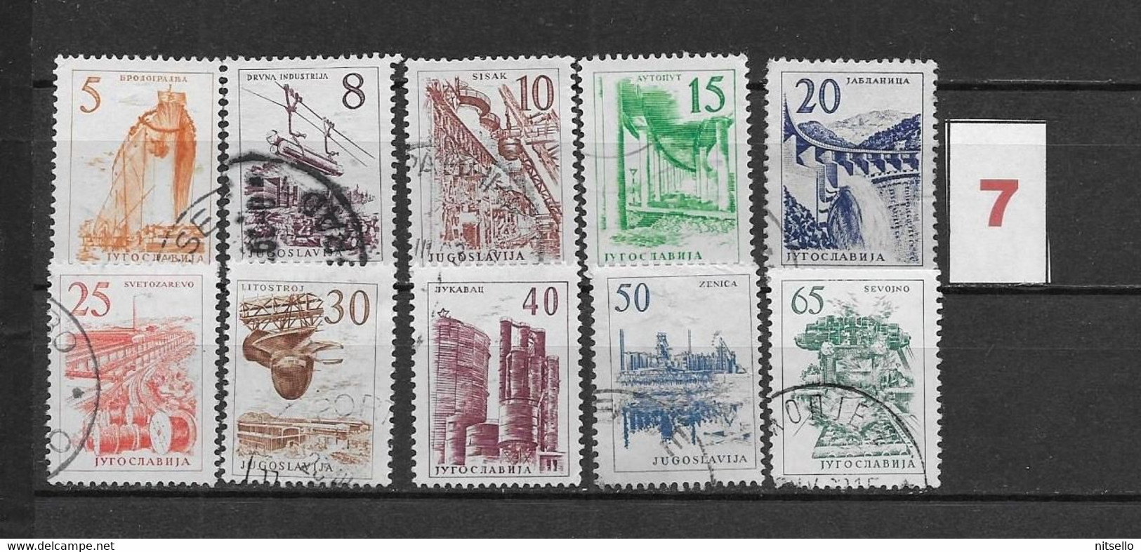 LOTE 1614  ///  YUGOSLAVIA 1958  LOTE  ¡¡¡ LIQUIDATION - JE LIQUIDE - LIQUIDACIÓN !!!! - Used Stamps