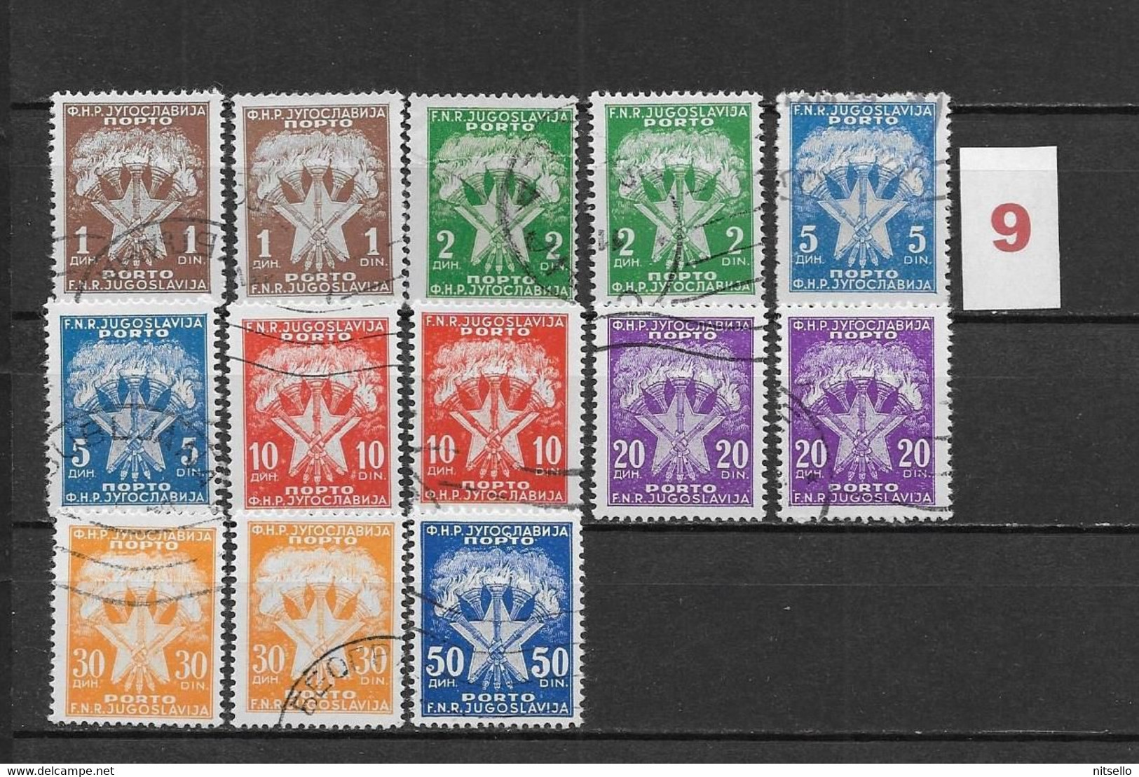 LOTE 1614  ///  YUGOSLAVIA  1946  TASAS  ¡¡¡ LIQUIDATION - JE LIQUIDE - LIQUIDACIÓN !!!! - Service