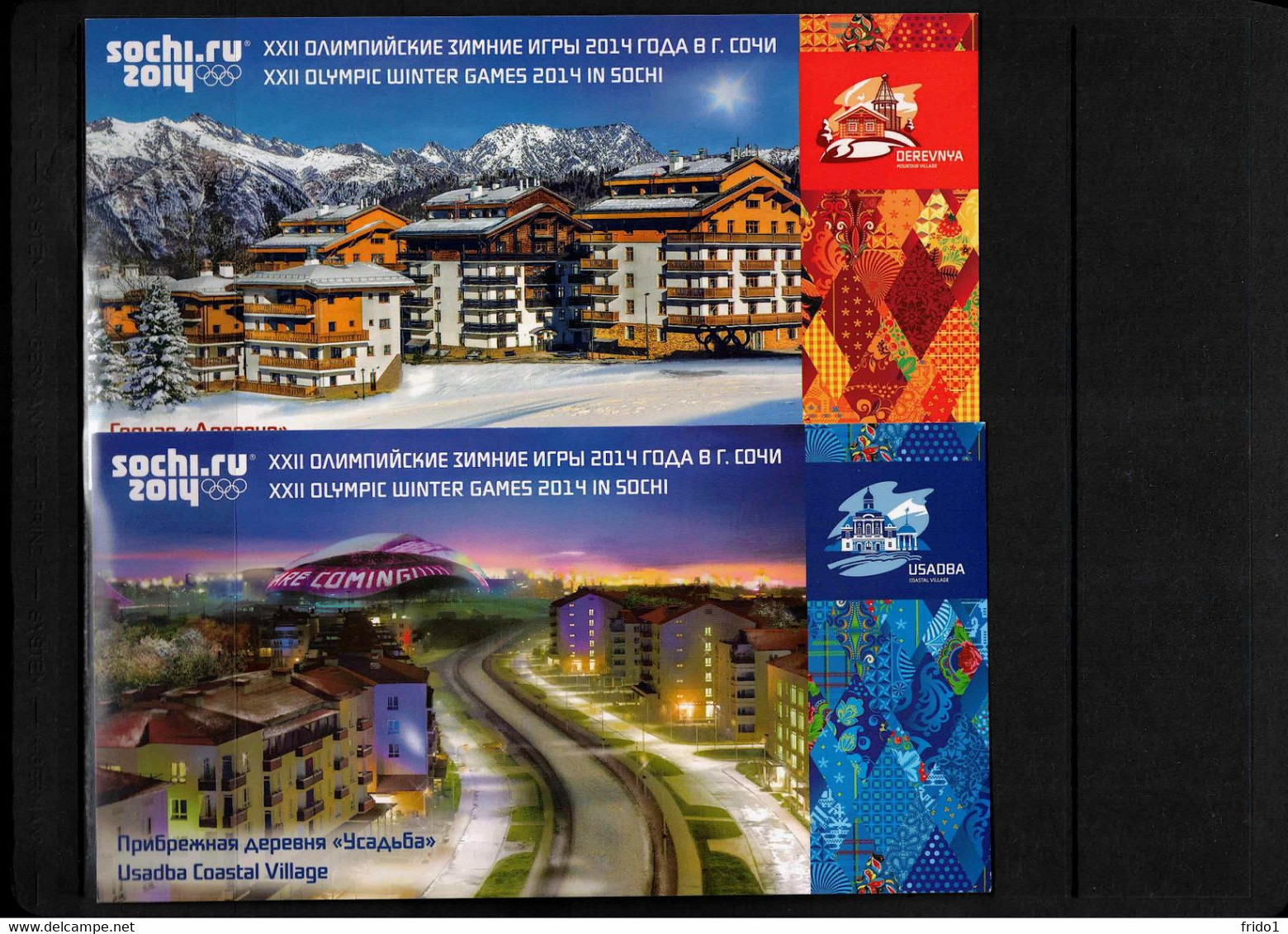 Russia 2014 Olympic Games Sochi Olympic Venues 5 Interesting Postal Stationery Postcards - Hiver 2014: Sotchi