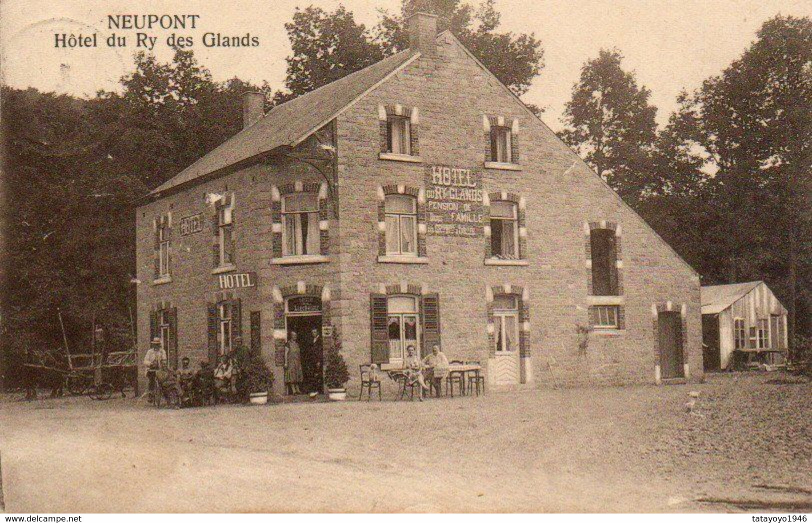 Neupont  Hotel Du Ry Des Glands  Animée Voyagé En 1929 - Wellin