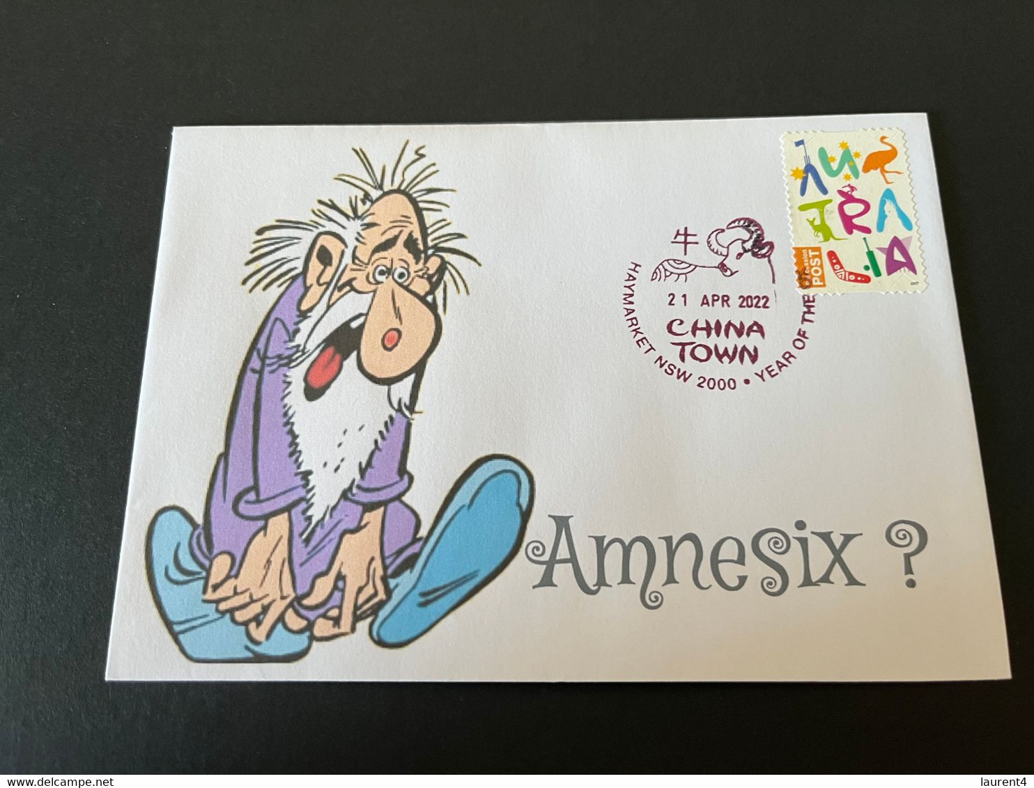 (3 L 52) Asterix (with Australia Stamp) Amnesix ? - Sonstige & Ohne Zuordnung