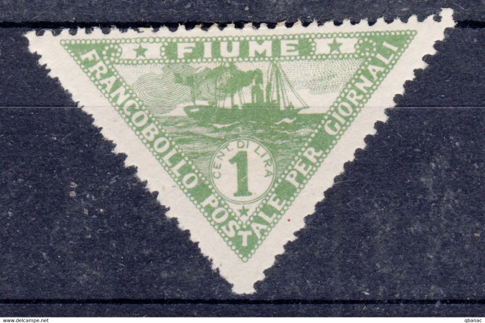 Fiume 1919 Newspaper Stamps Sassone#5 Michel#96 Mint Hinged - Fiume