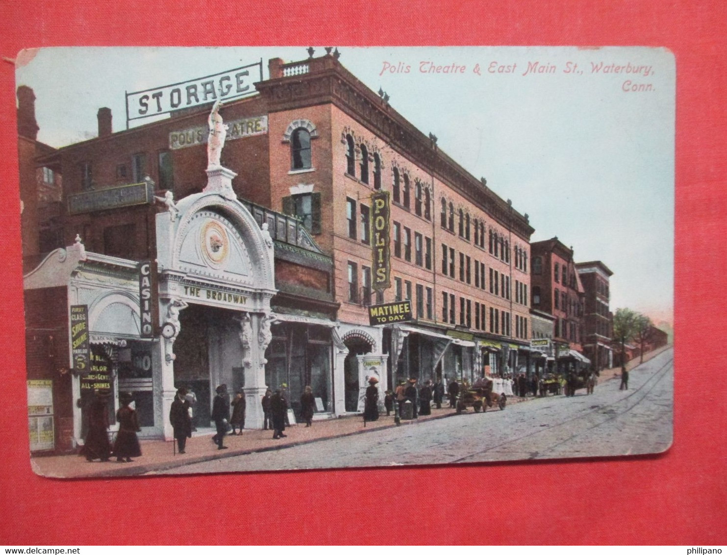 Polis Theatre Main Street.  Waterbury  .   Connecticut  Ref 5819 - Waterbury