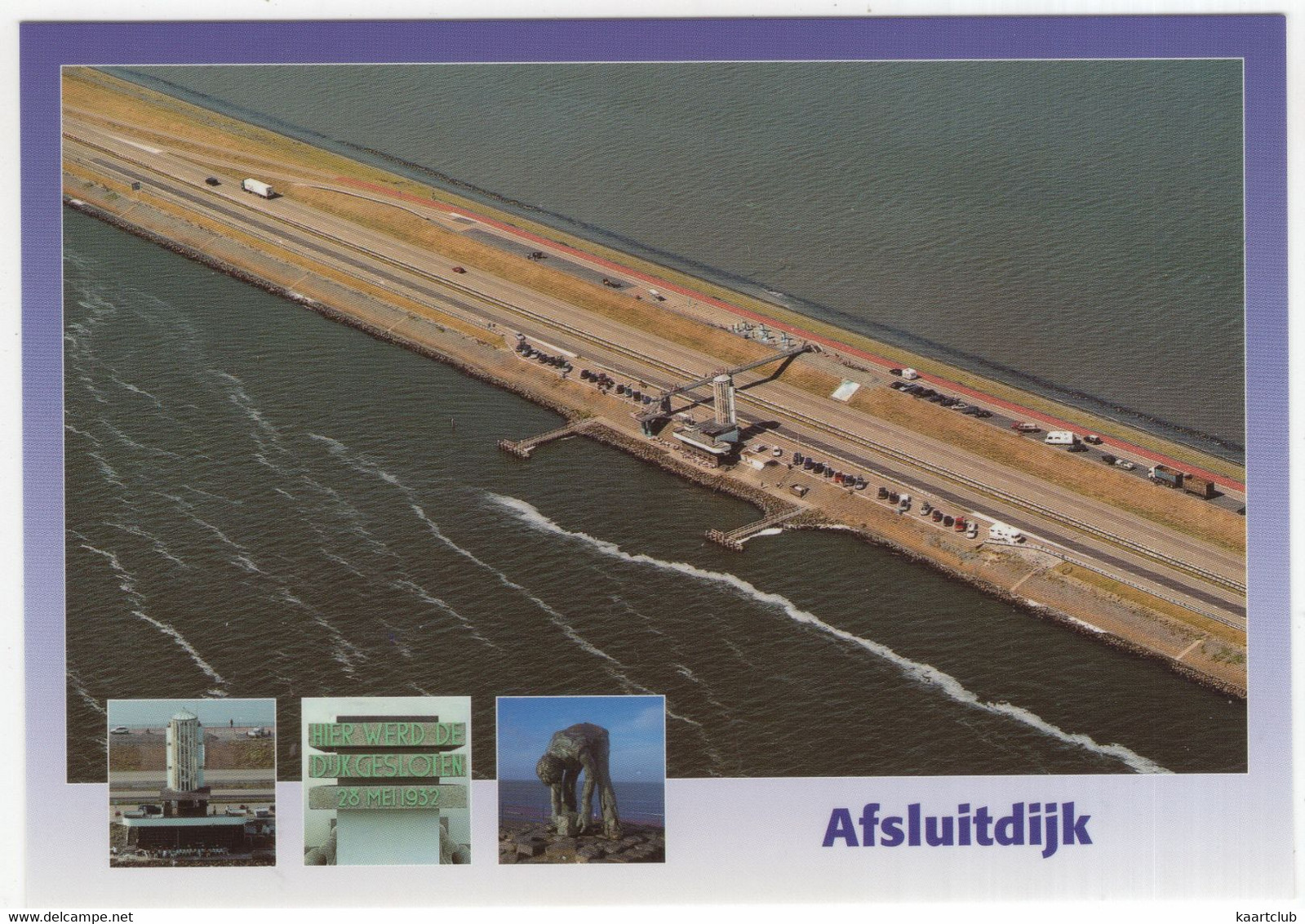 Afsluitdijk - (Holland/Nederland) - Luchtopname - Den Oever (& Afsluitdijk)