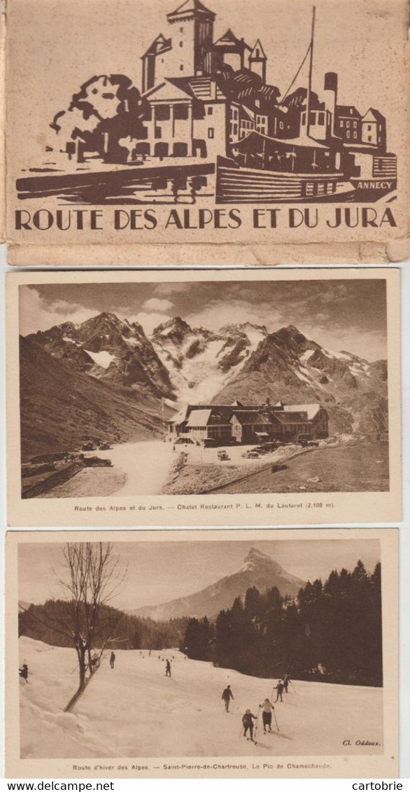 ROUTE DES ALPES ET DU JURA - Pochette De 20 Cartes Postales - Autres