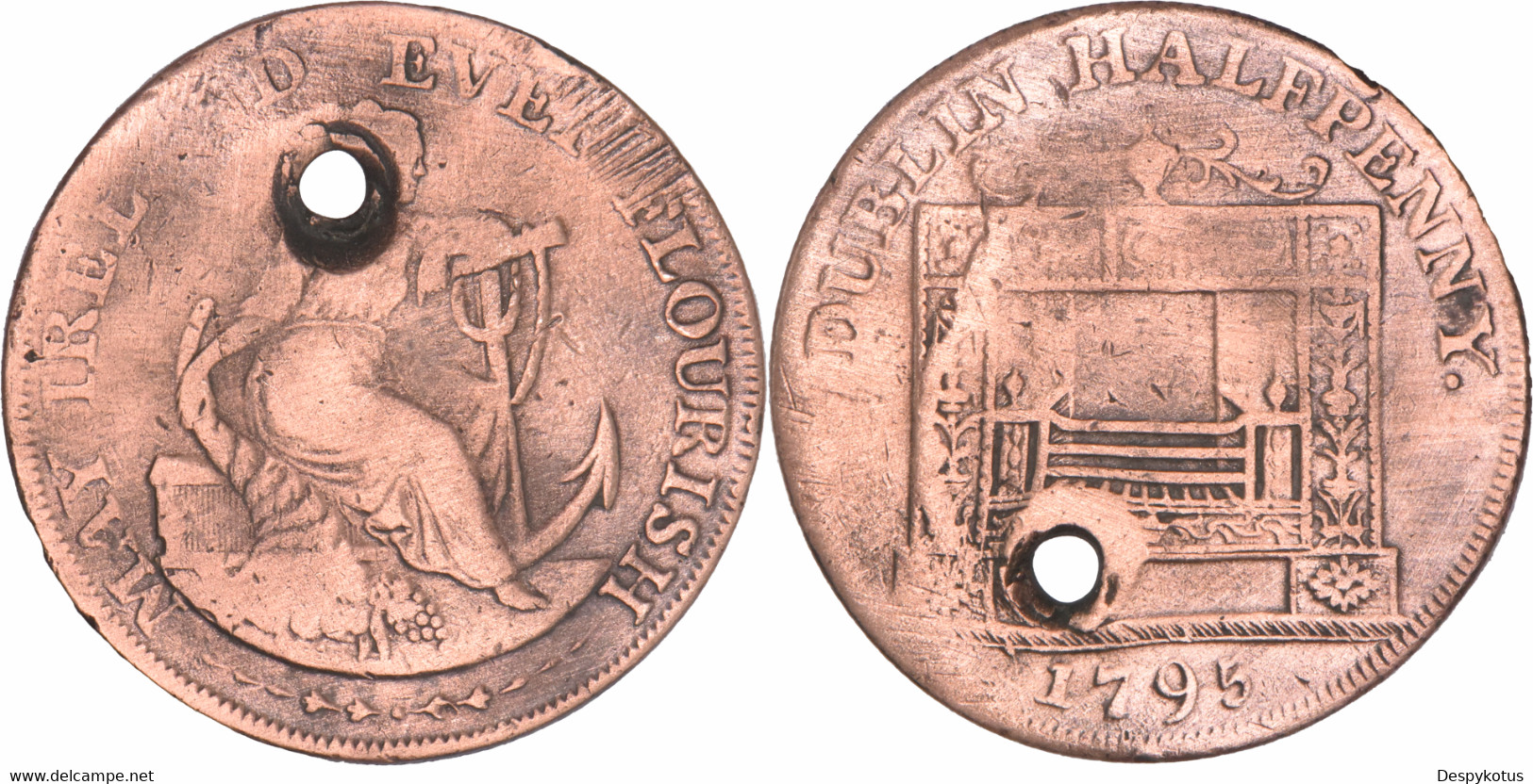 Irlande - 1795 - Jeton Half Penny - Parker's - MAY IRELAND EVER FLOURISH - 10-021 - Gewerbliche