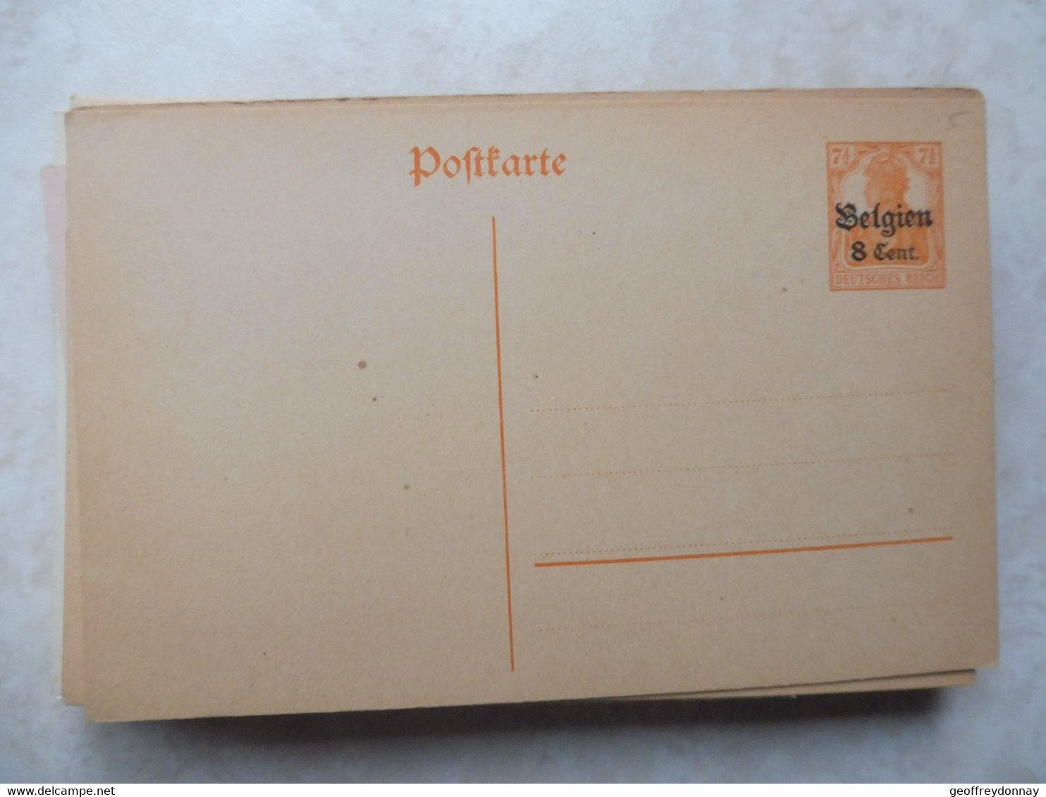 Entier Postale Entiers Postaux Occupation Allemande Numero 2 Neerlandais   1916  Parfait Perfect - German Occupation