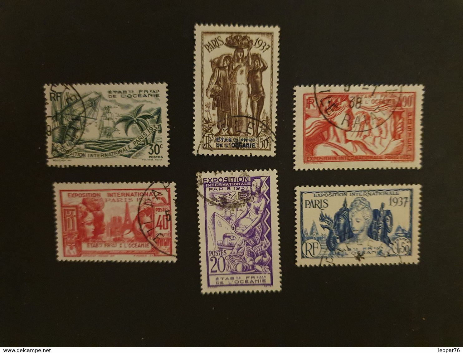 Océanie - Série Complète N° 121/126 Expo 1937 - Oblitérés - Used Stamps