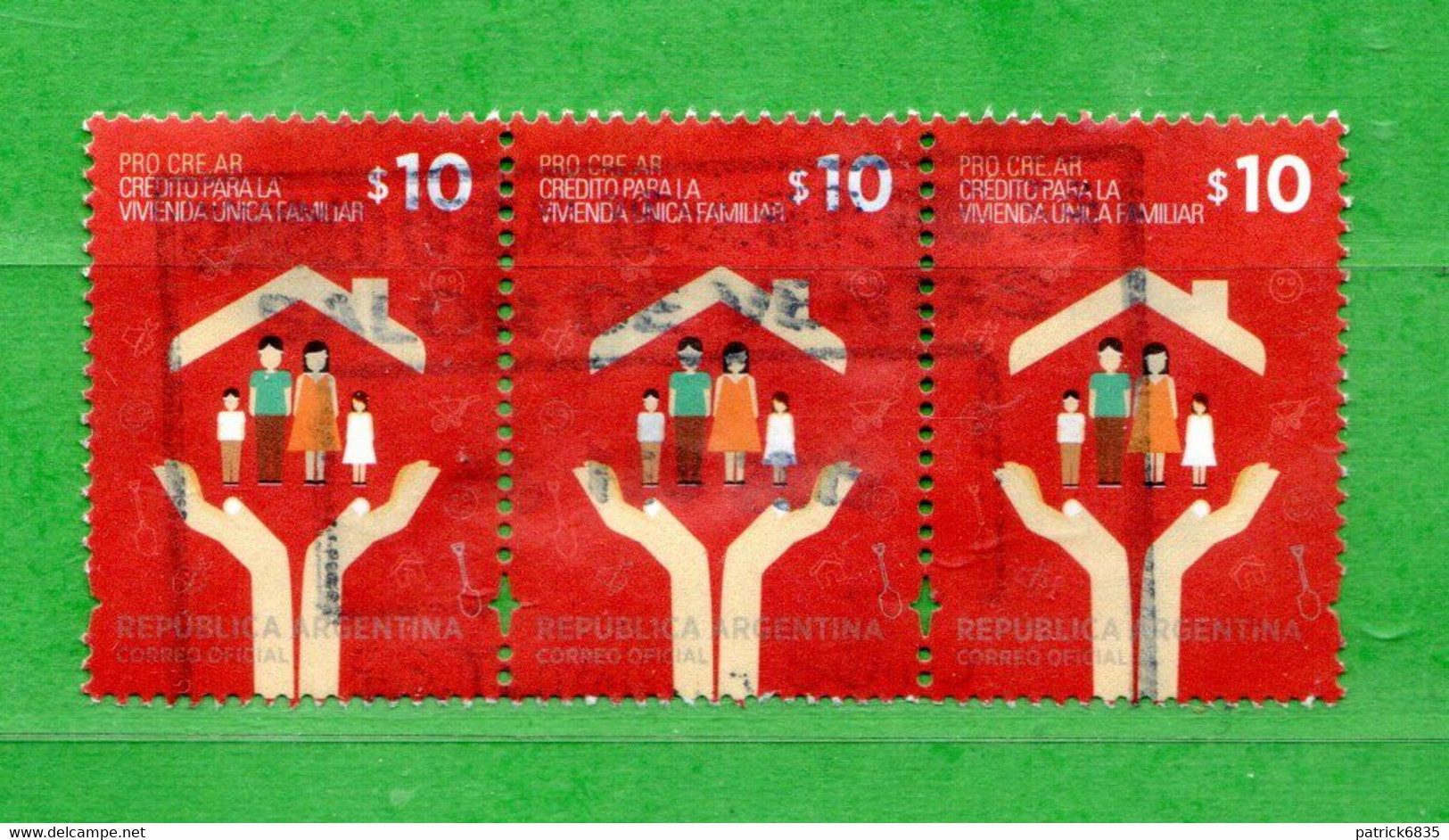 (Us.7) Argentina ° 2014 - Credito Para La Vivienda Unica Familiar.  Oblitérer. - Used Stamps