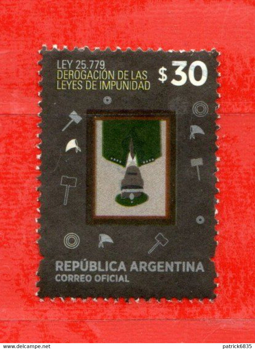 (Us.7) Argentina ° 2014 - Derogacion De Las Leyes De Impunidad.  Oblitérer. - Used Stamps