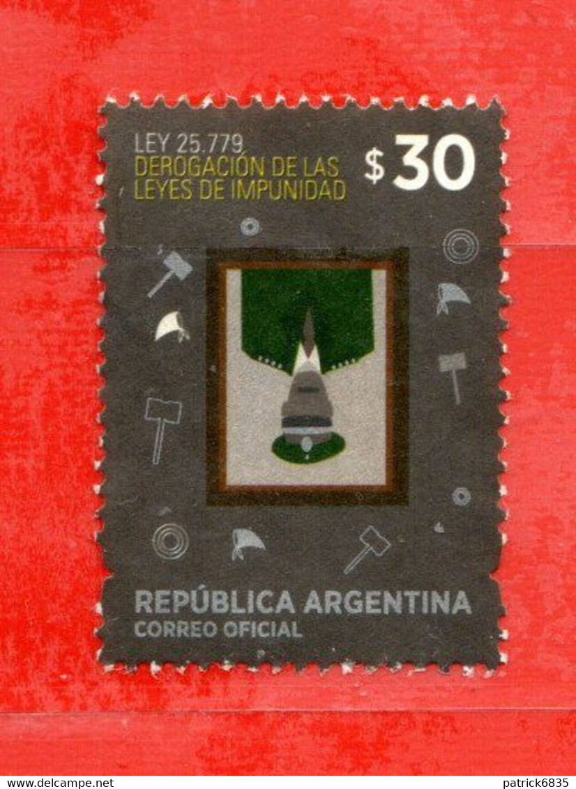 (Us.7) Argentina ° 2014 - Derogacion De Las Leyes De Impunidad.  Oblitérer. - Gebraucht