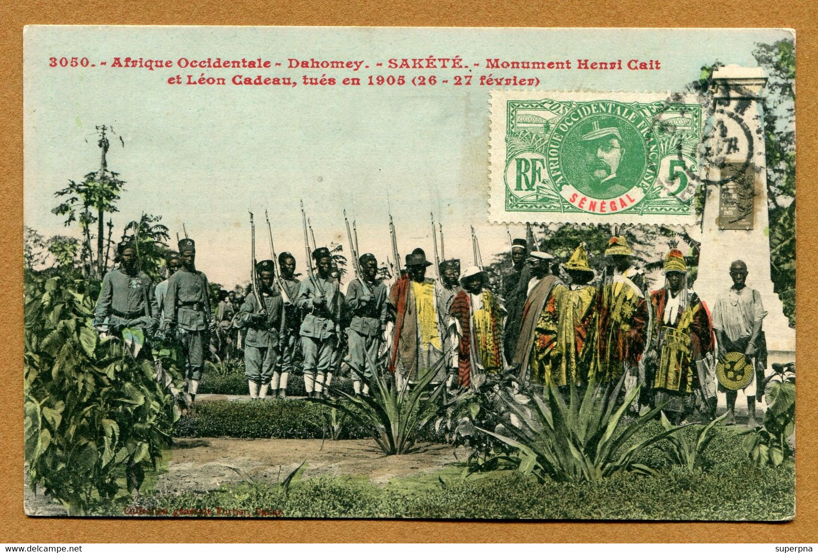 SAKETE  : " MONUMENT Henri CAIT Et Léon CADEAU " - Dahomey