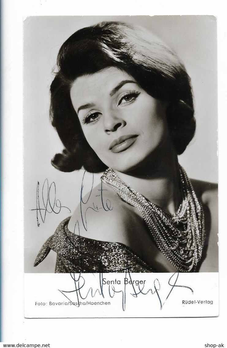 XX17177/ Senta Berger Original Autogramm Unterschrift Rüdel AK  1961 - Autografi