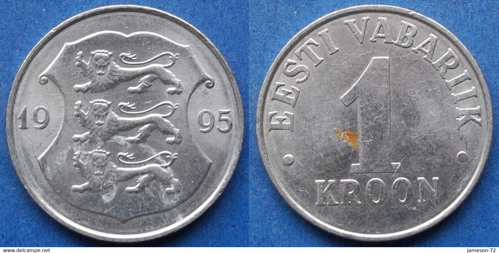 ESTONIA - 1 Kroon 1995 KM# 28 Republic Kroon Coinage (1991-2010) - Edelweiss Coins - Estland