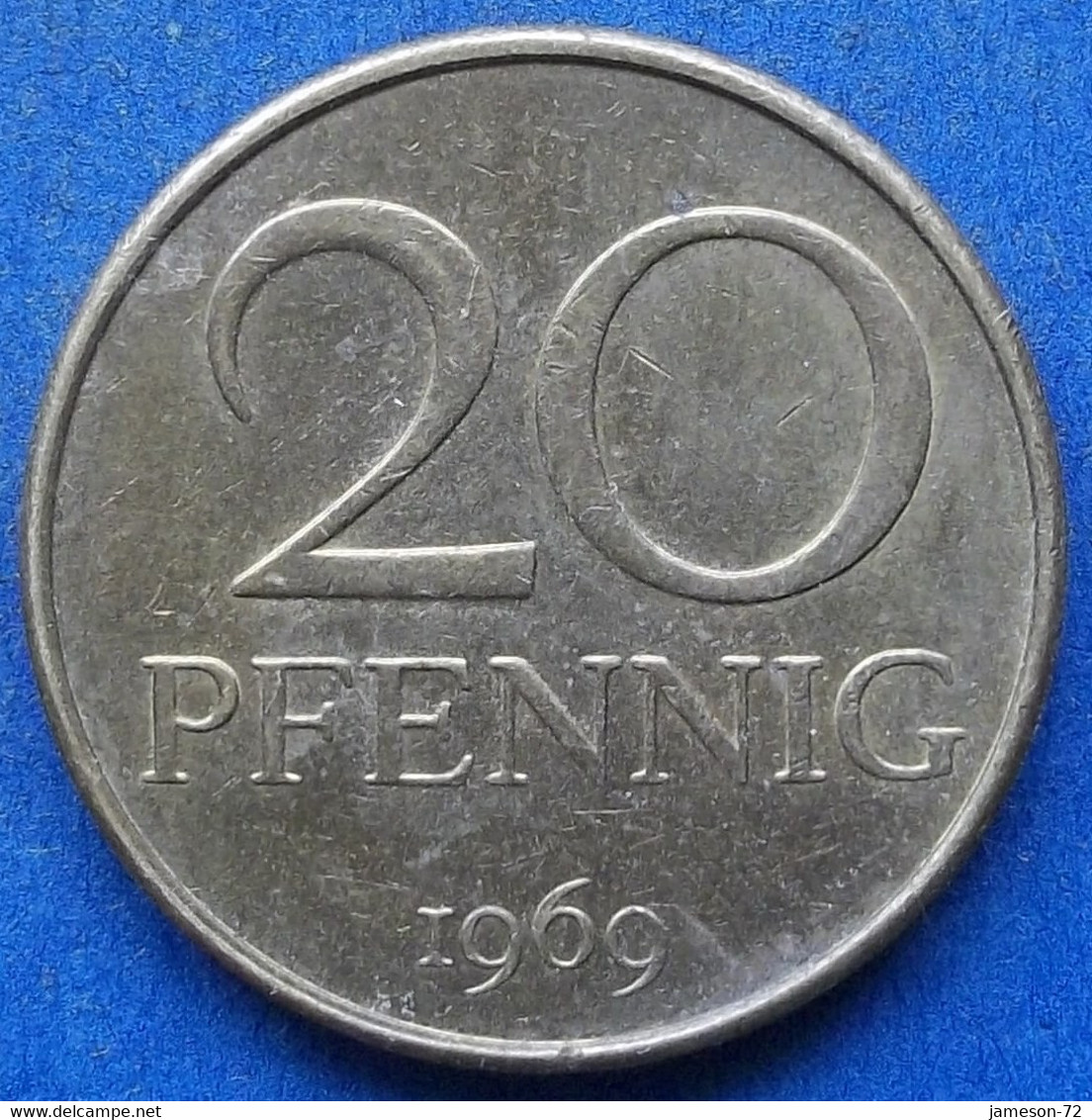 GDR · DDR - 20 Pfennig 1969 KM# 11 Democratic Republic (1948-1990) - Edelweiss Coins - 20 Pfennig