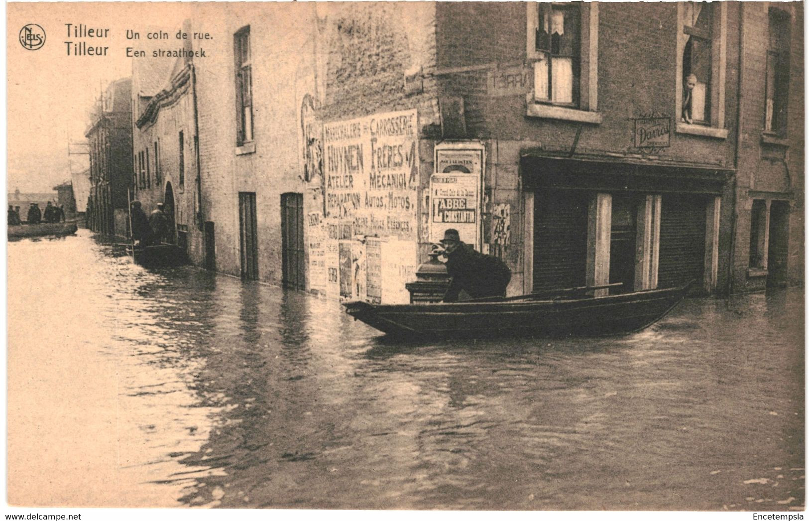 CPA Carte Postale Belgique Tilleur Un Coin De Rue  Inondée En 1925  VM58038ok - Saint-Nicolas