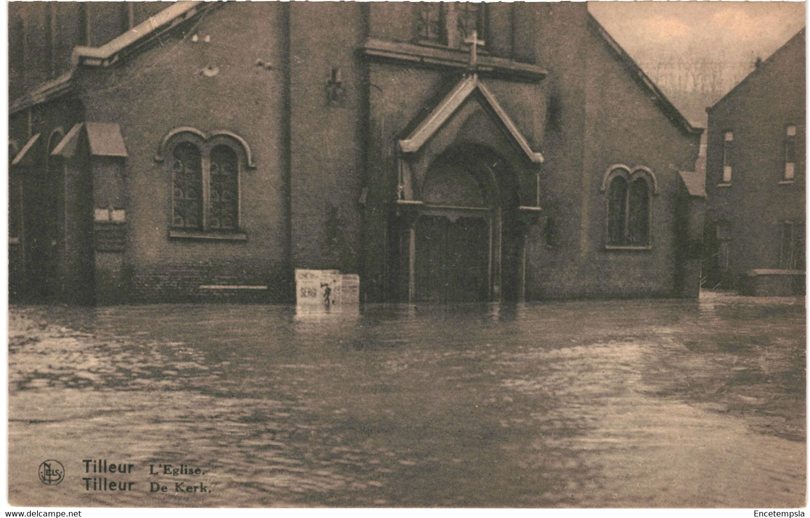 CPA Carte Postale Belgique Tilleur L'église Inondée En 1925  VM58039ok - Saint-Nicolas