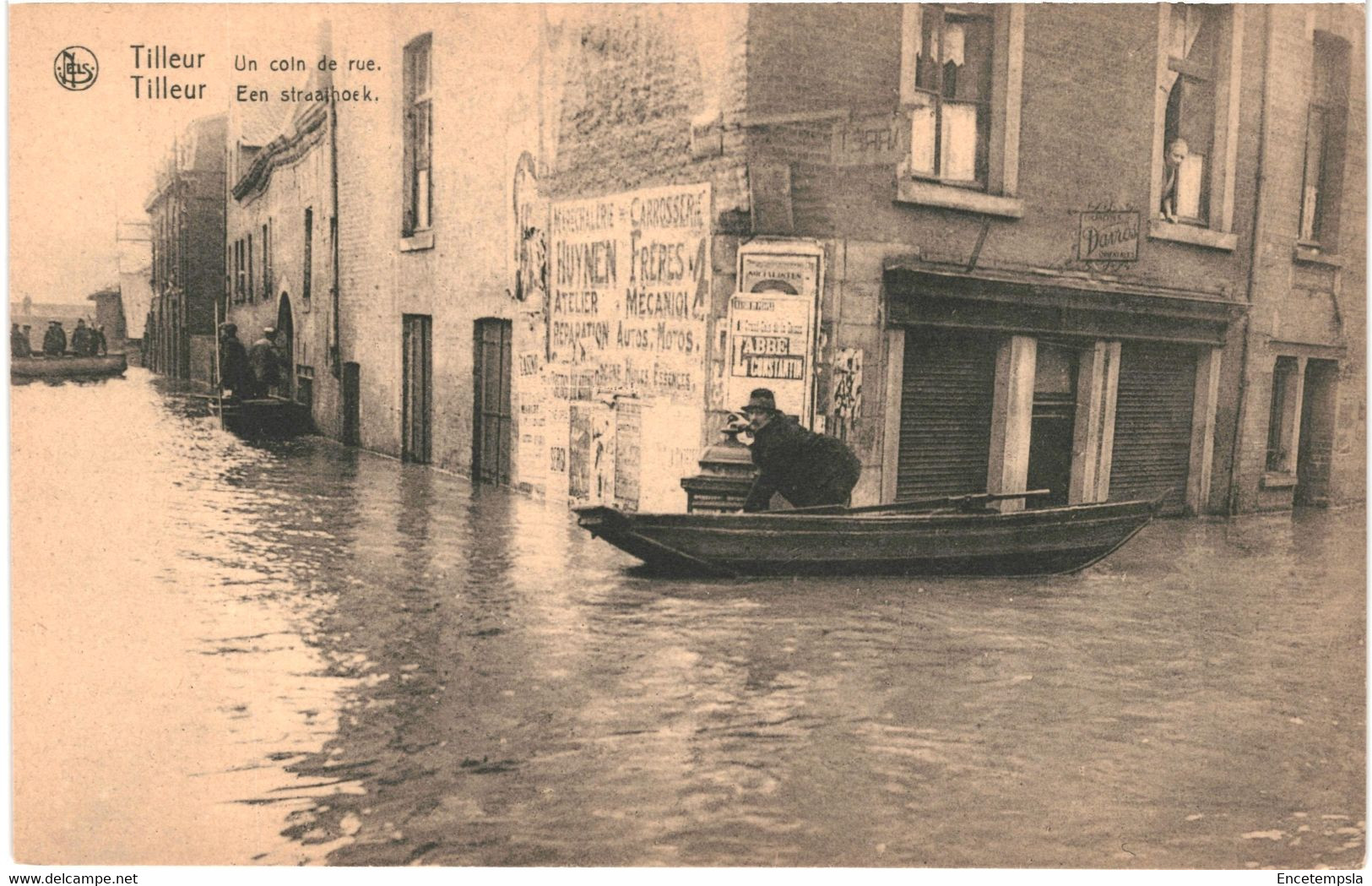 CPA Carte Postale Belgique Tilleur Un Coin De Rue  Inondée En 1925  VM58040 - Saint-Nicolas