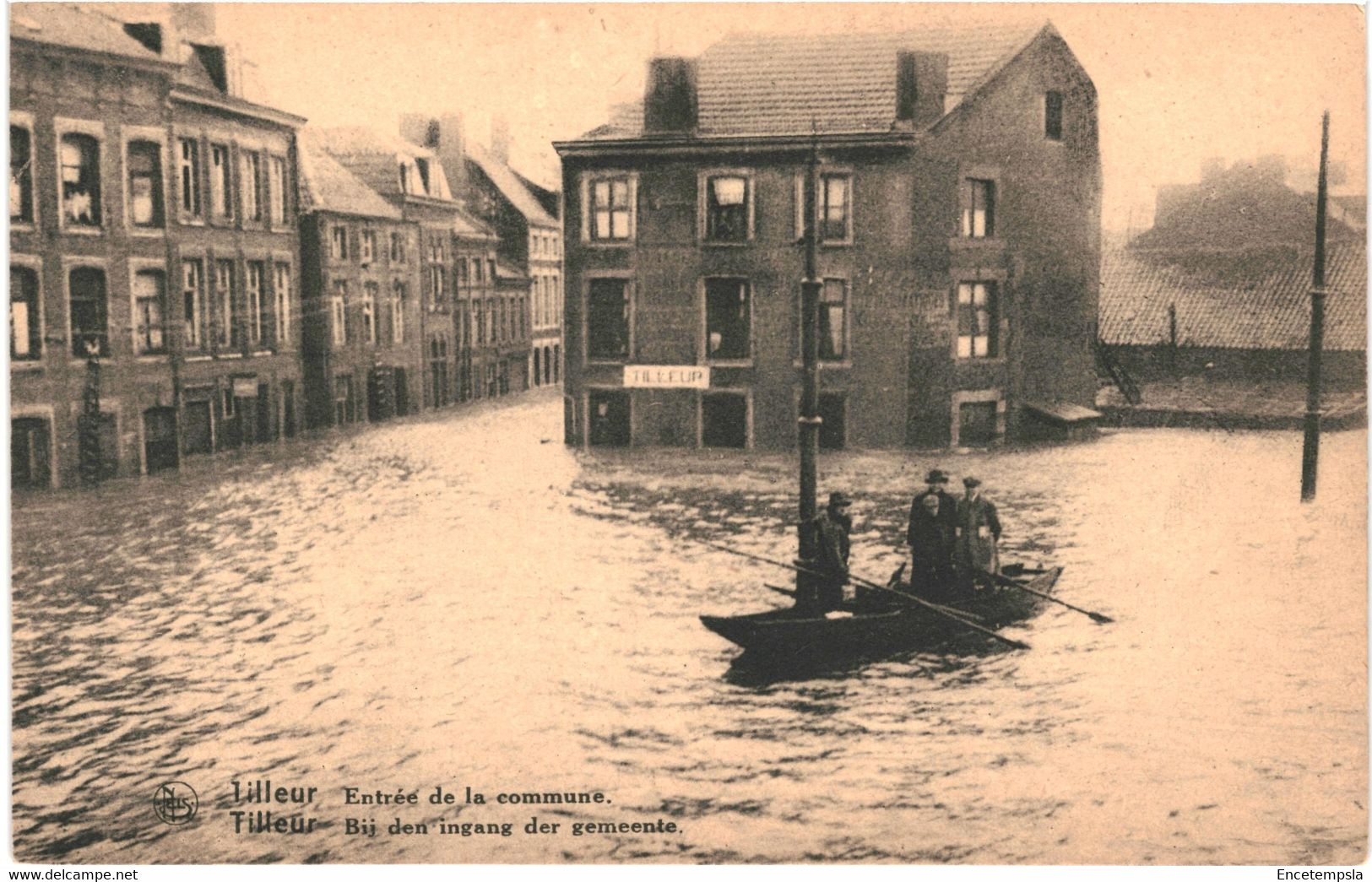 CPA Carte Postale Belgique TilleurEntrée De La Commune   Inondée En 1925  VM58042 - Saint-Nicolas