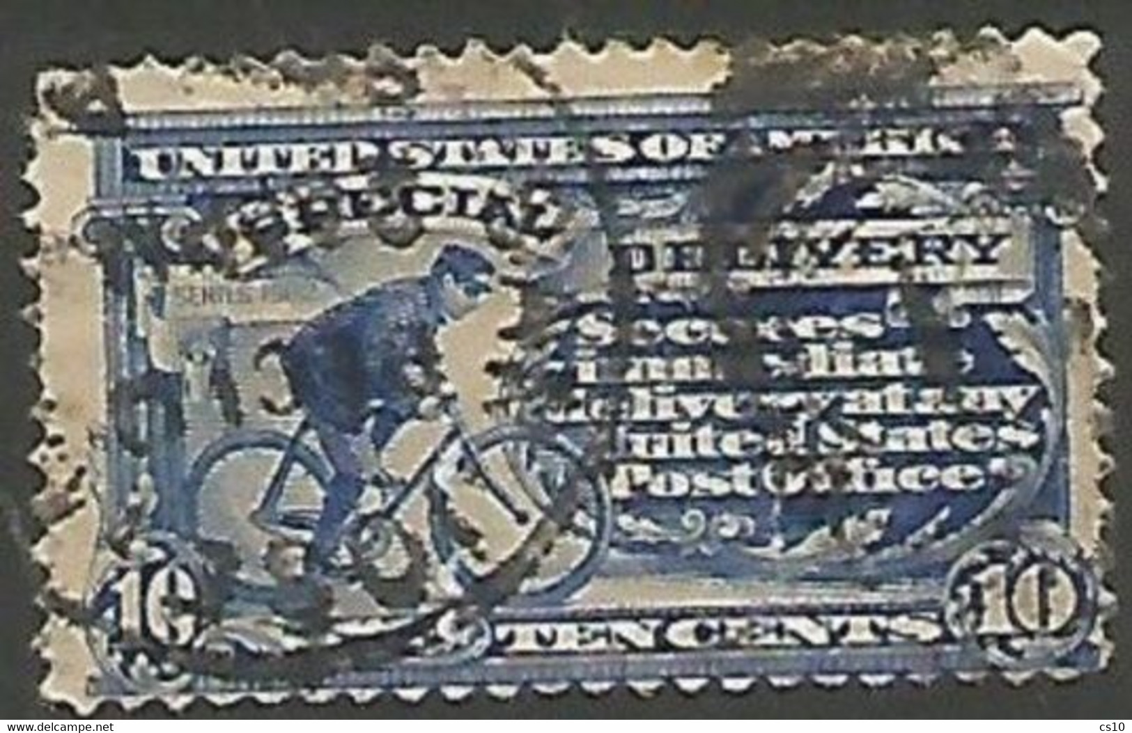 USA 1902 Speedy Express Special Delivery SC#E6 C.10 P.12 WMK1 - Good Used - Expres & Aangetekend
