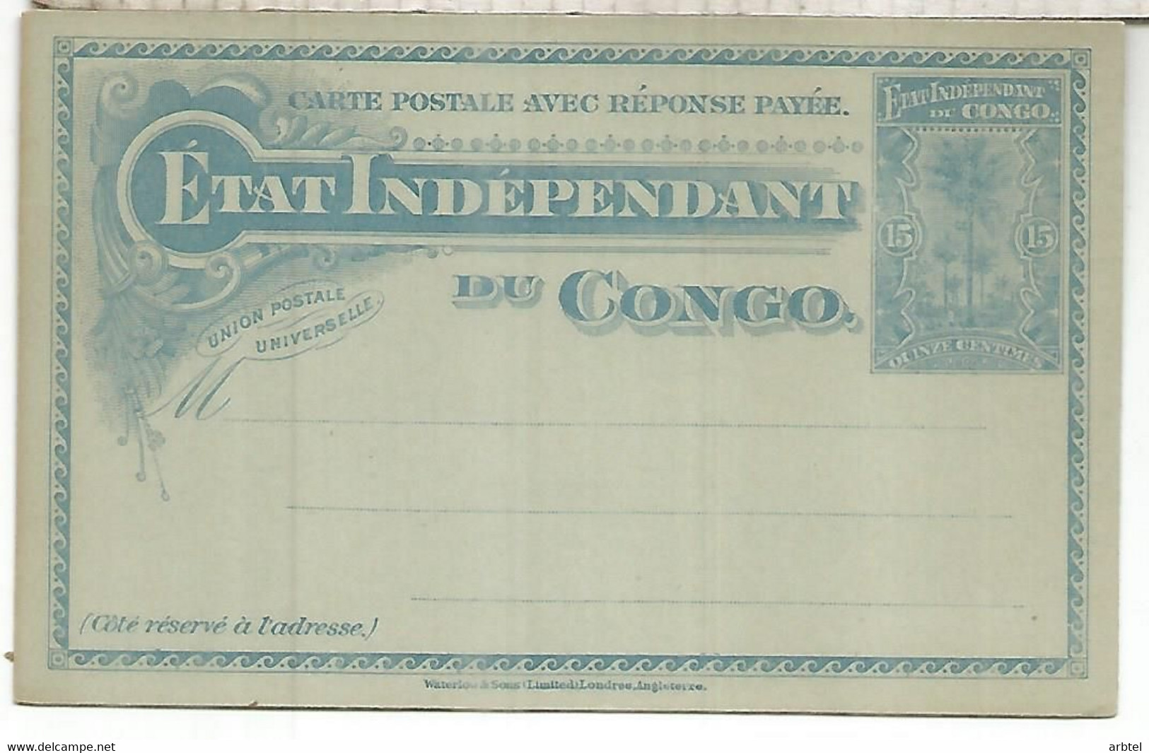 CONGO INDEPENDIENTE ENTERO POSTAL - Covers & Documents