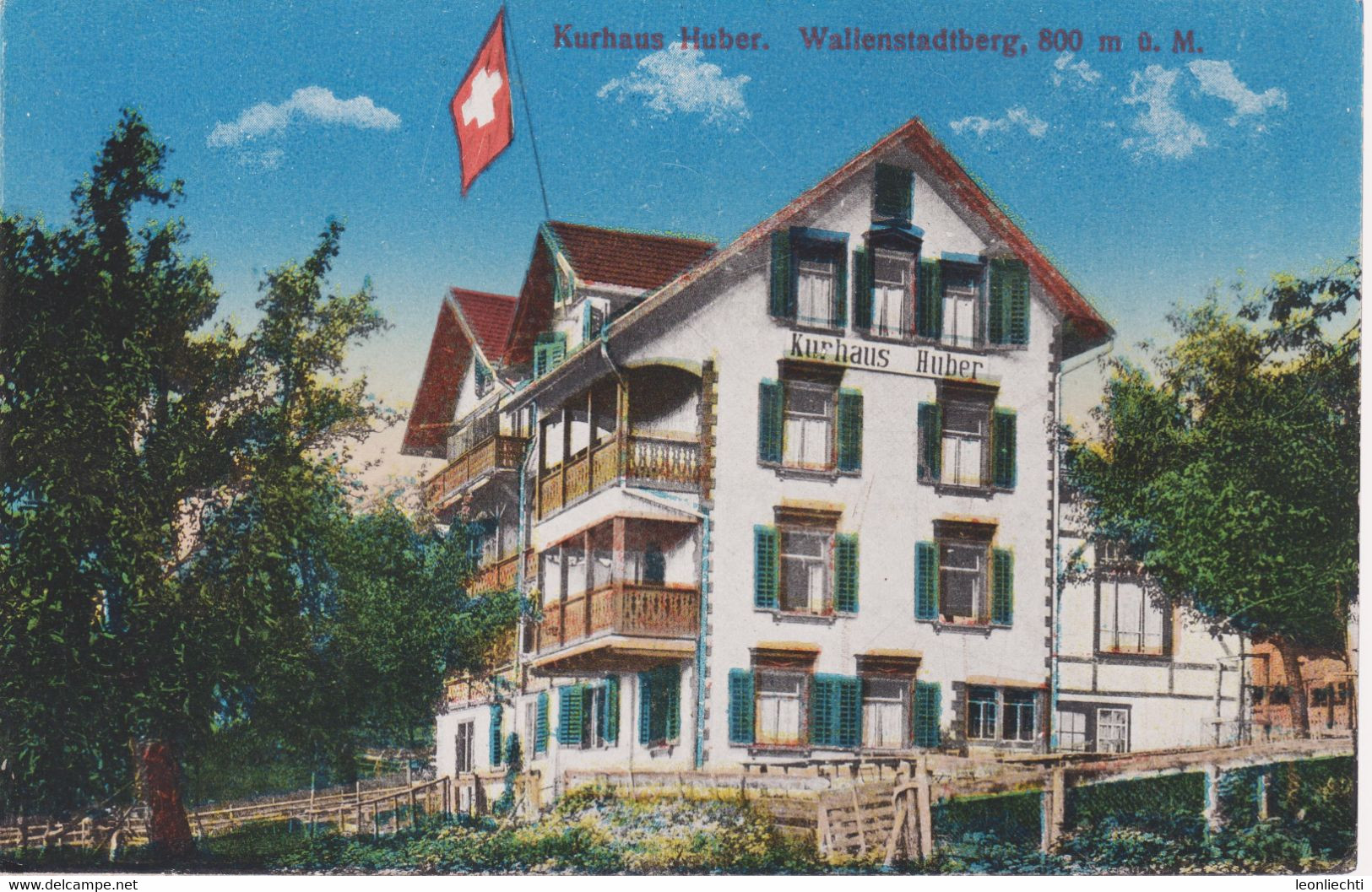 AK: Kurhaus Huber, Wallenstadtberg - Hotels & Restaurants