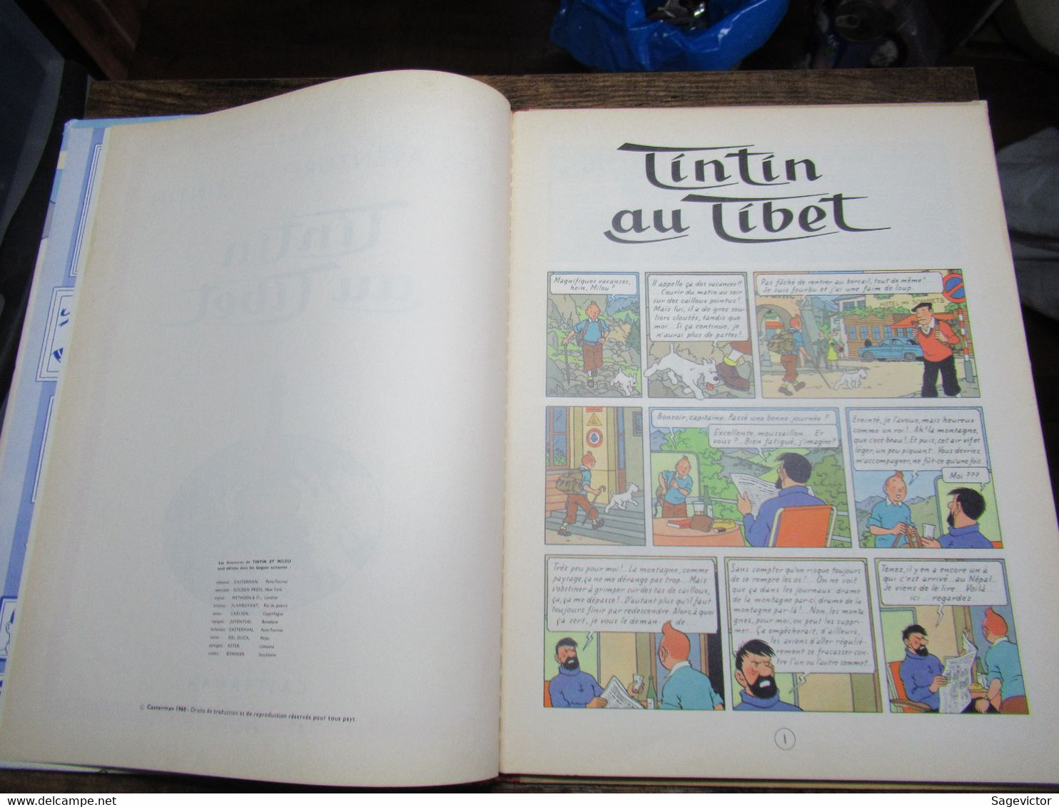 Tintin Au Tibet E0 - Hergé