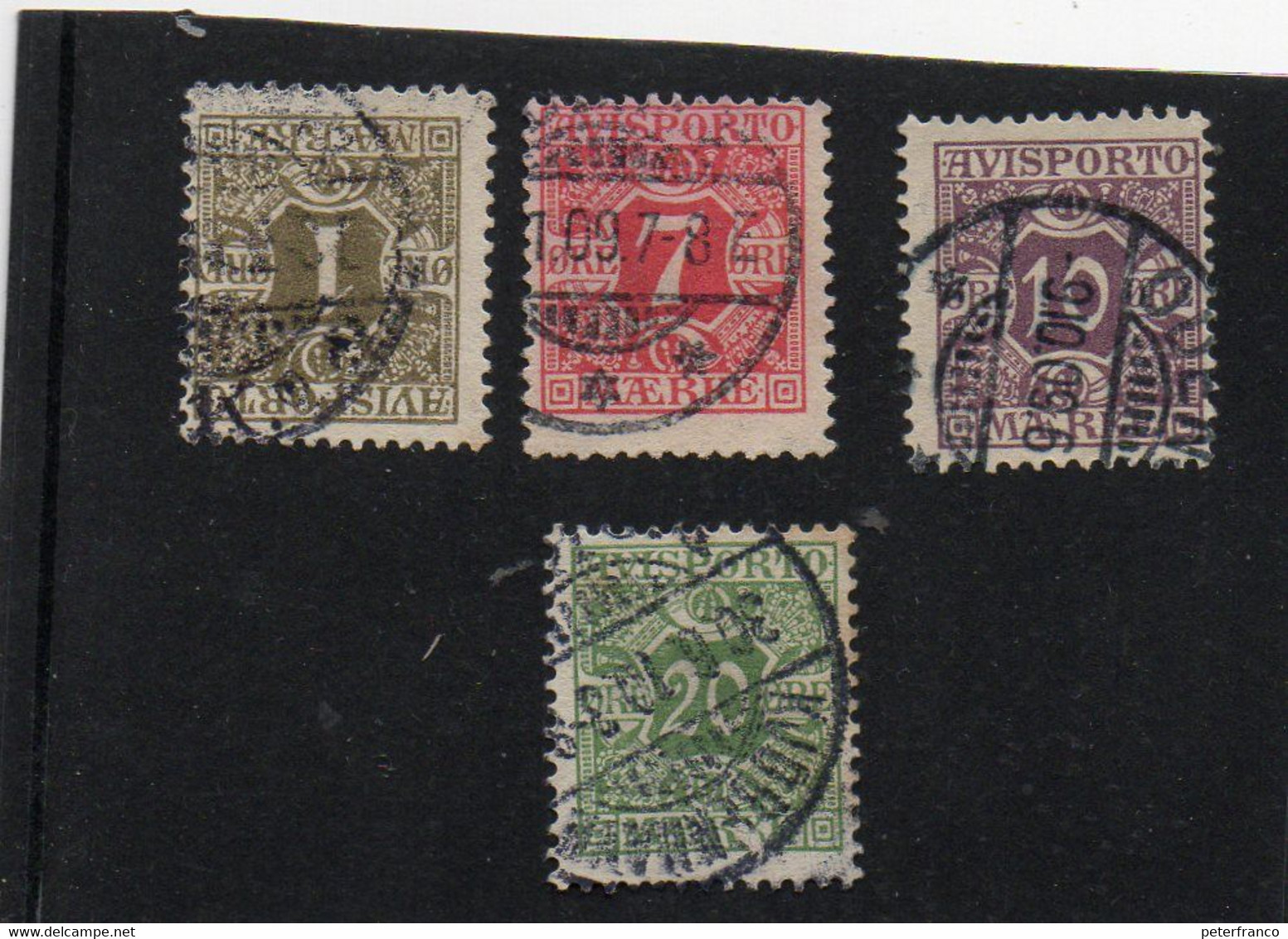 B - 1907 Danimarca - Francobolli Per Giornali - Dienstmarken