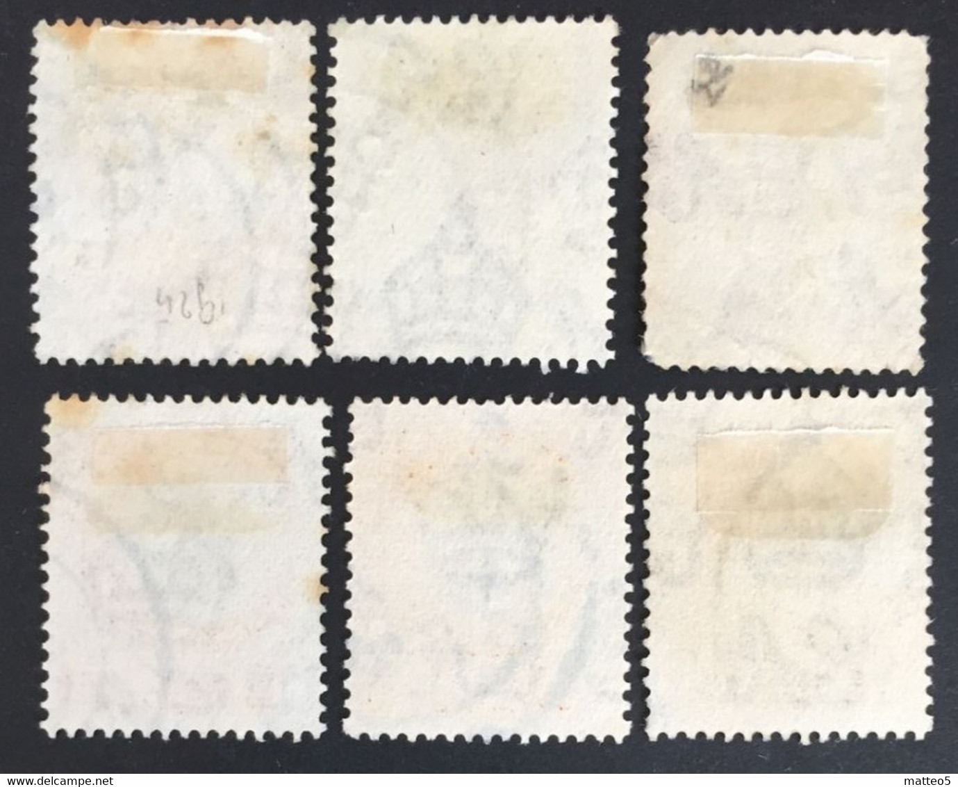 1927 -31 - Tanganyika - Giraffe - 6 Stamps - Used - Tanganyika (...-1932)
