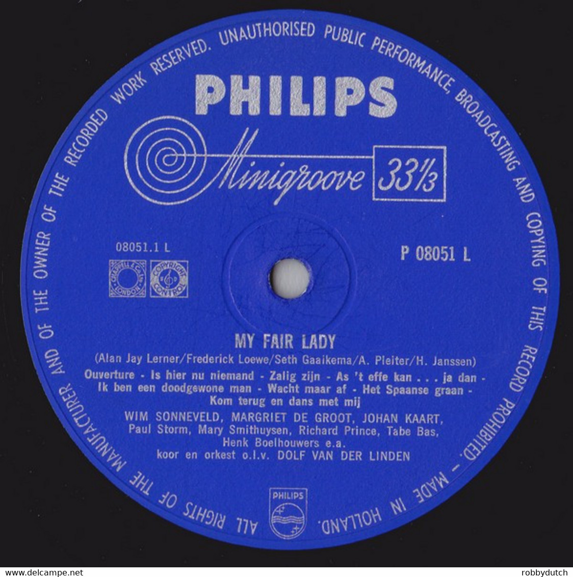 * LP *  MY FAIR LADY (Original Dutch Version With WIM SONNEVELD And JOHAN KAART) 1961 - Musicals