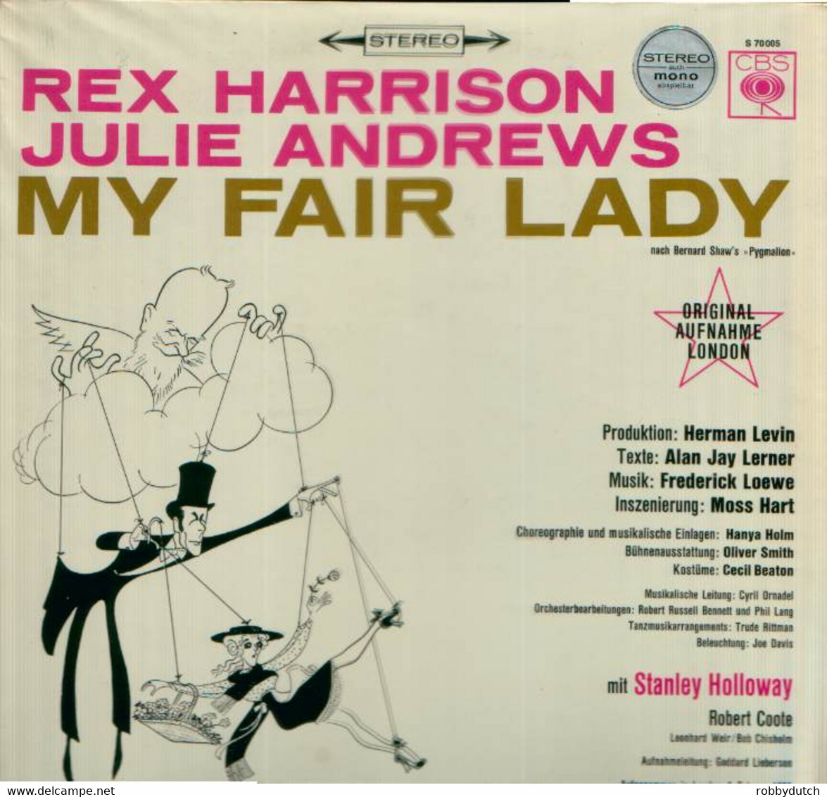 * LP *  MY FAIR LADY With REX HARRISON And JULIE ANDREWS  (recorded In London) - Musicales