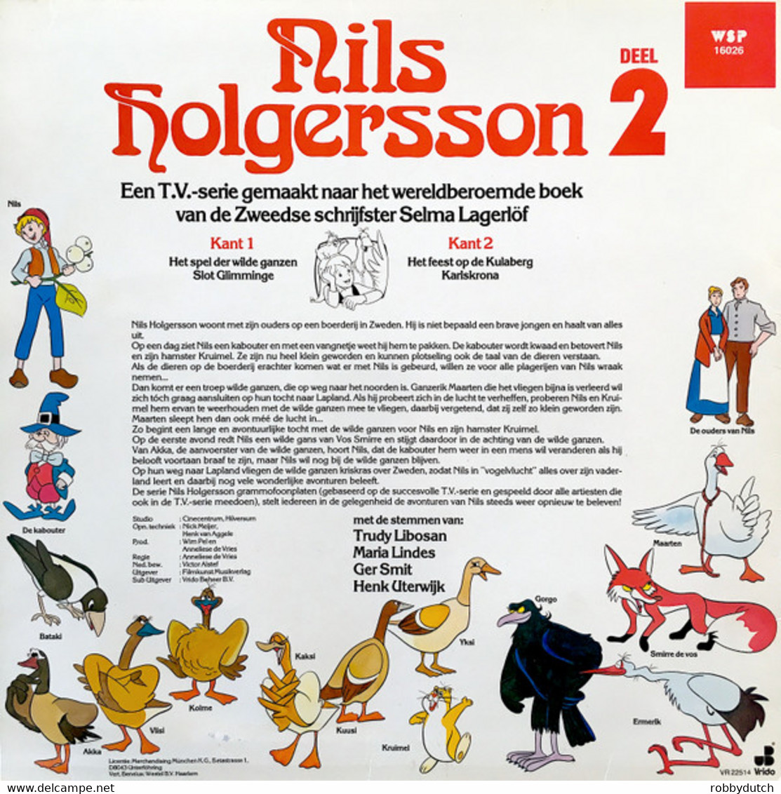 * LP *  NILS HOLGERSSON Deel 2  (Holland 1983 EX-) - Niños