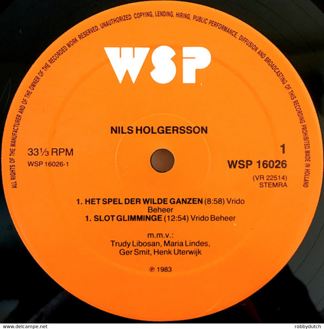 * LP *  NILS HOLGERSSON Deel 2  (Holland 1983 EX-) - Kinderen