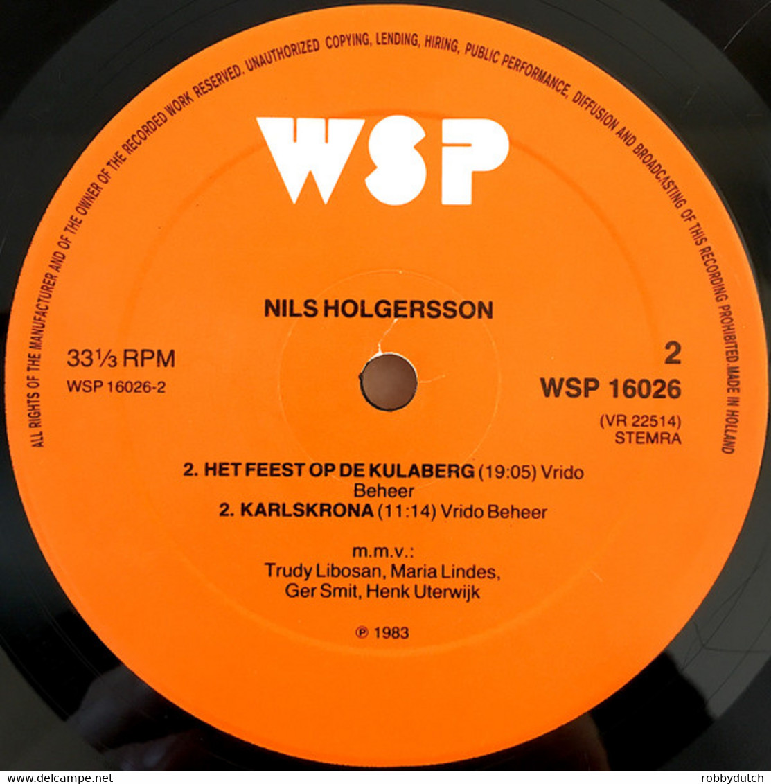 * LP *  NILS HOLGERSSON Deel 2  (Holland 1983 EX-) - Bambini