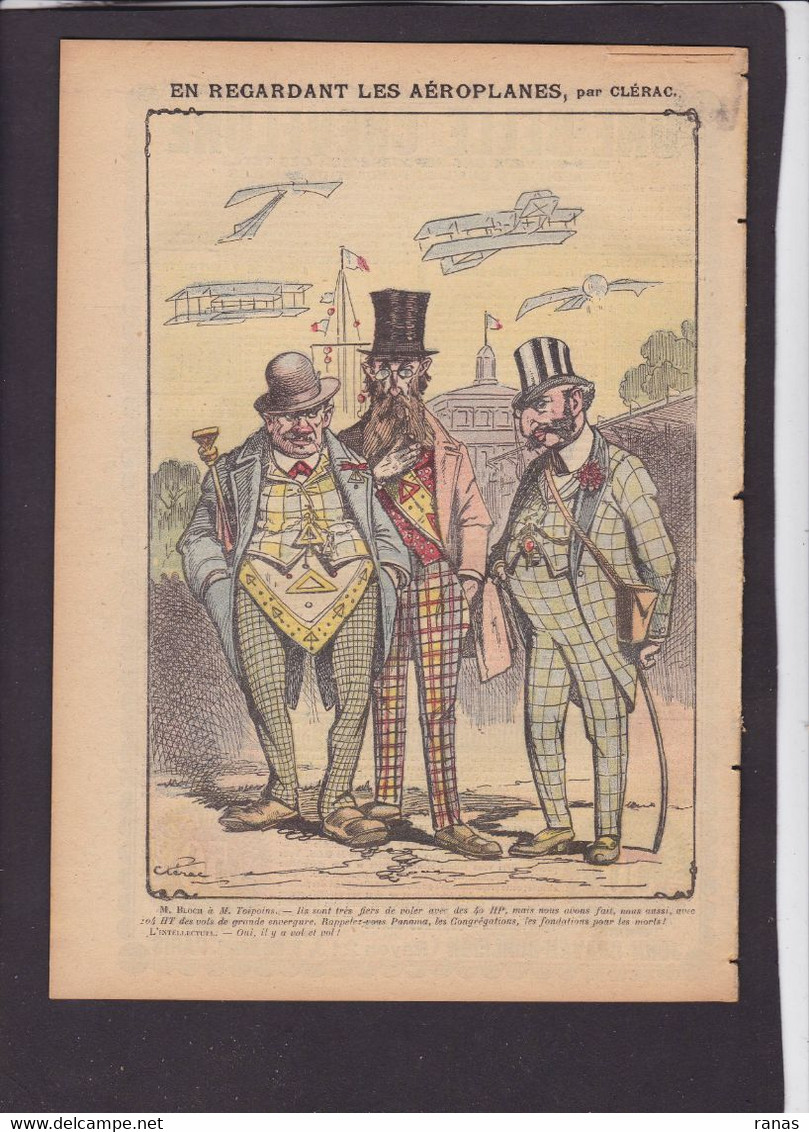 Revue Judaïca Antisémite Juif Le Pélerin N° 1712 De 1909 Antisémitisme Jewish Maçonnique Aviation - Autres & Non Classés