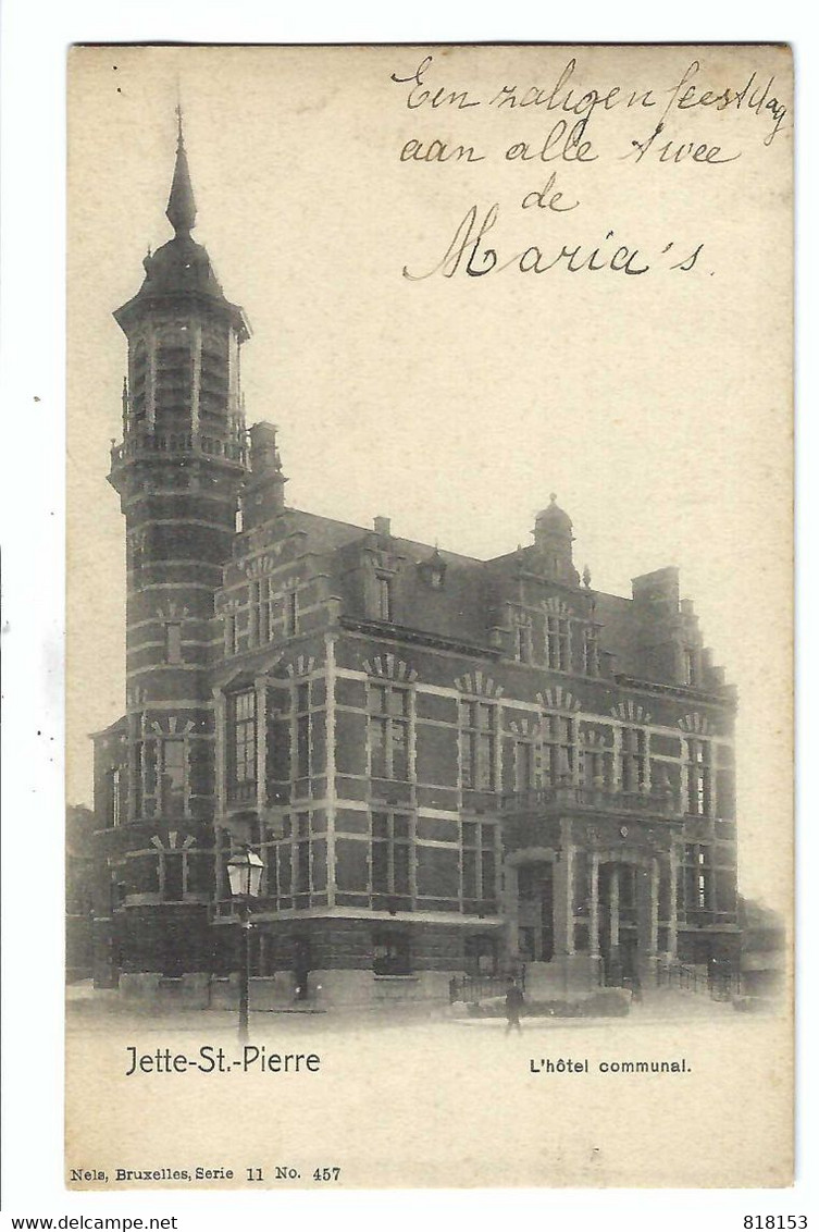 Jette -St.-Pierre   L'hôtel Communal 1920 - Jette
